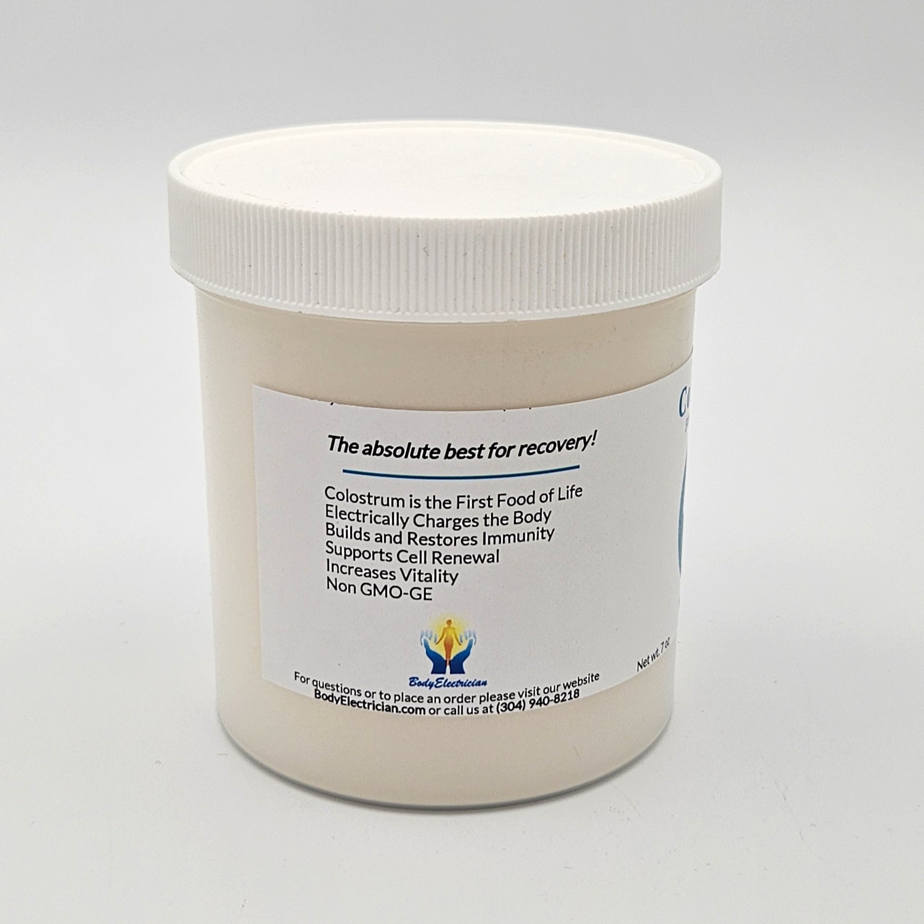 colostrum, powdered colostrum, body electrician
